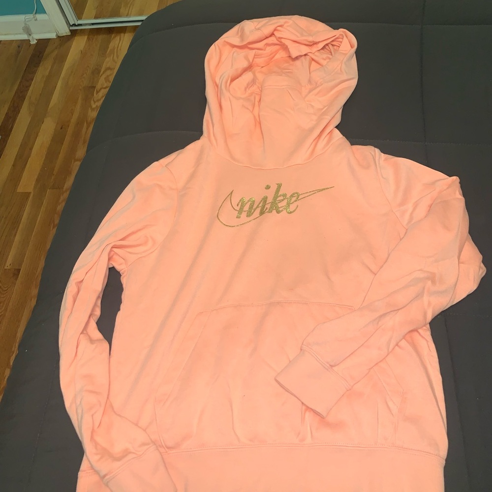 Pink Nike hoodie